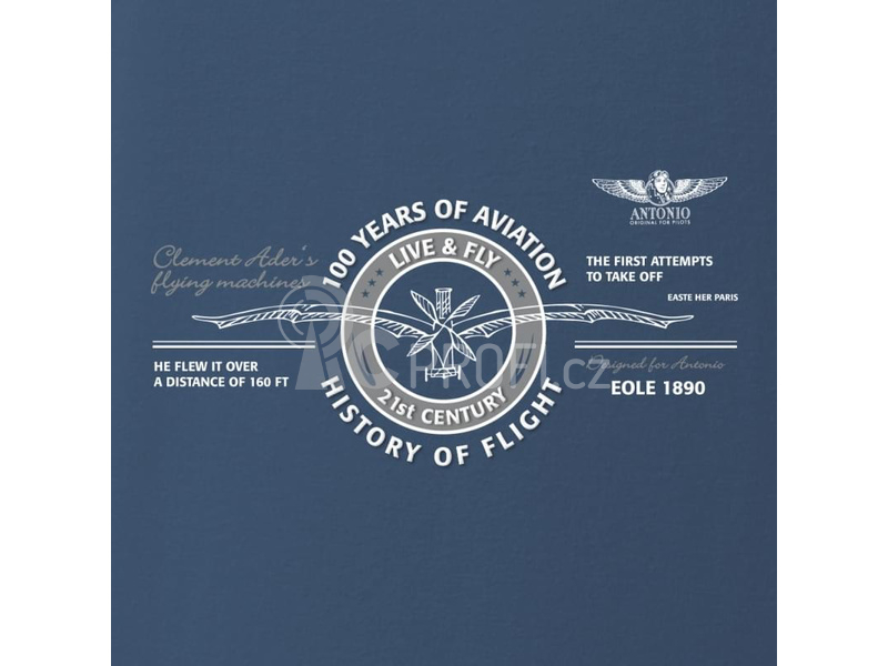 Antonio pánské tričko History of Flight XXL