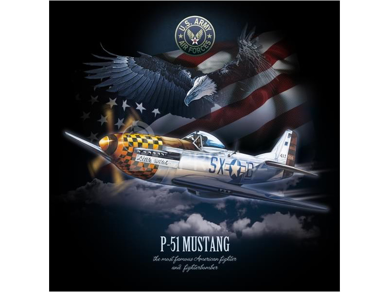 Antonio pánské tričko P-51 Mustang XXXL