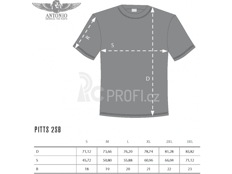 Antonio pánské tričko Pitts S-2SB L