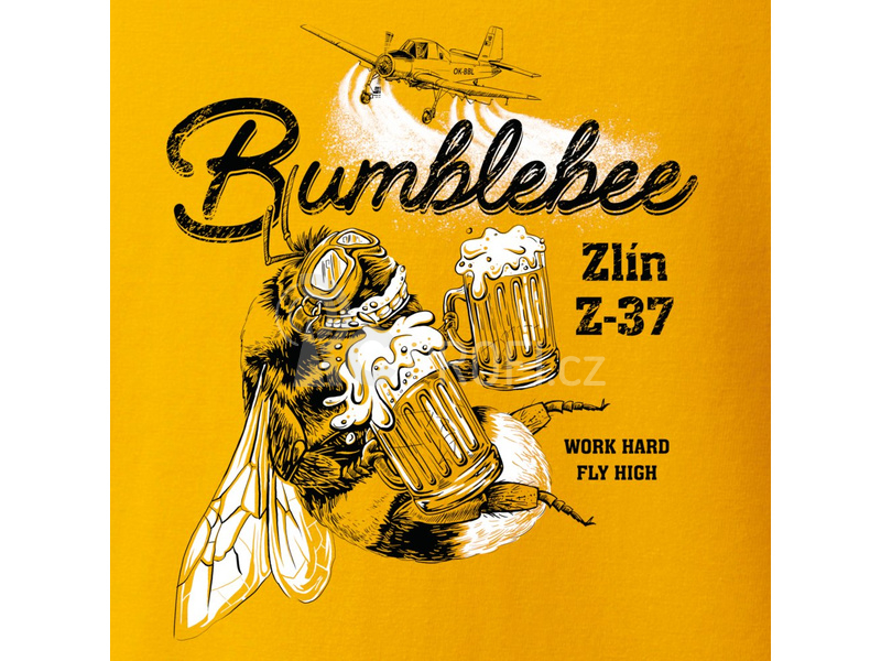 Antonio pánské tričko Zlín Z-37 BUMBLEBEE XL