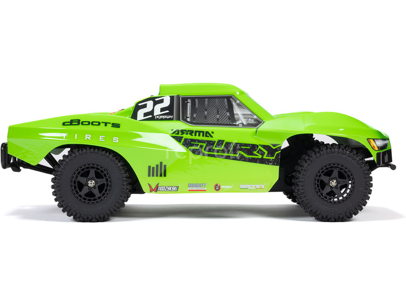 RC auto Arrma Fury Mega 550 1:10 RTR Basic, zelená