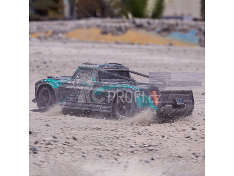 RC auto Arrma Infraction 3S BLX 1:8 RTR, tyrkysová