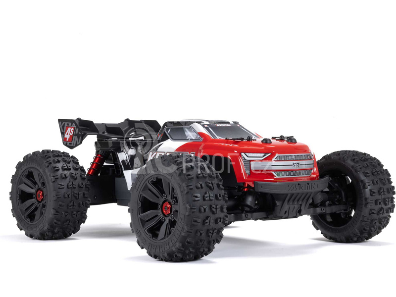 RC auto Arrma Kraton 4S V2 BLX 1:10 4WD RTR, červená