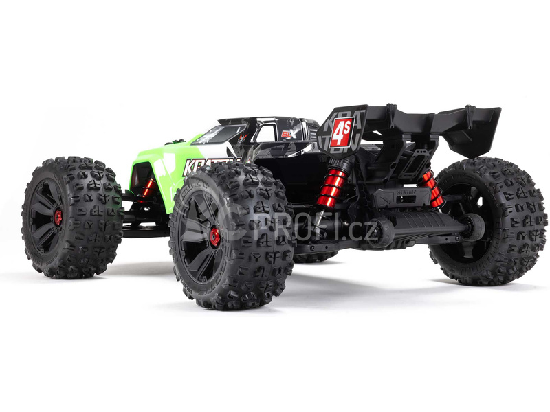 RC auto Arrma Kraton 4S V2 BLX 1:10 4WD RTR, červená