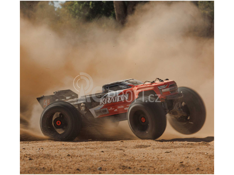 RC auto Arrma Kraton 4S V2 BLX 1:10 4WD RTR, červená