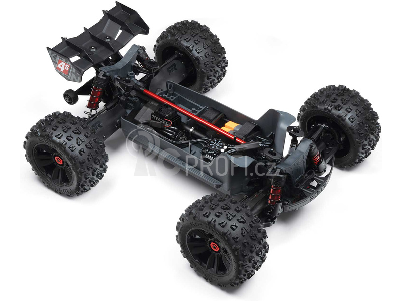 RC auto Arrma Kraton 4S V2 BLX 1:10 4WD RTR, červená