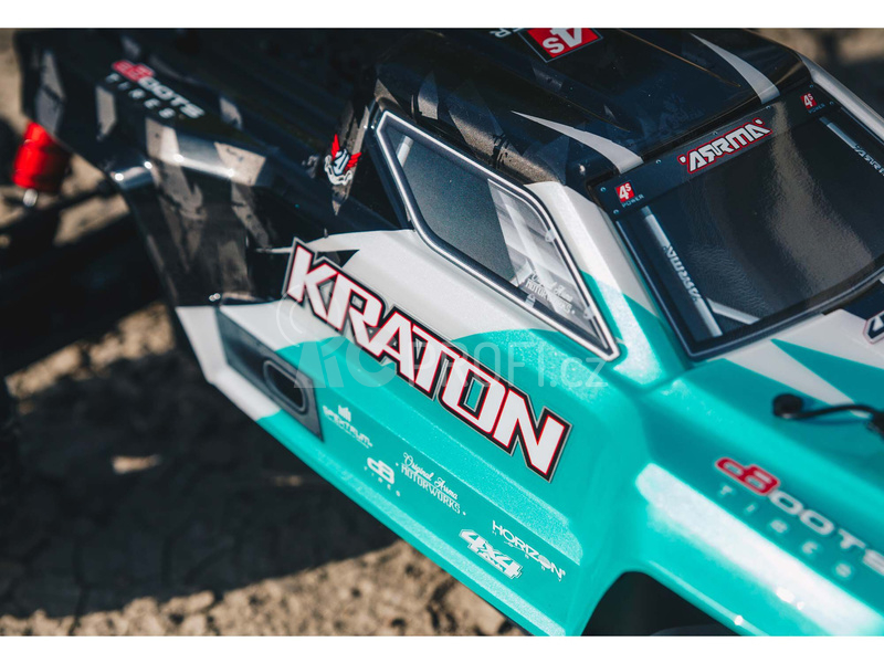 RC auto Arrma Kraton 4S V2 BLX 1:10 4WD RTR, tyrkysová