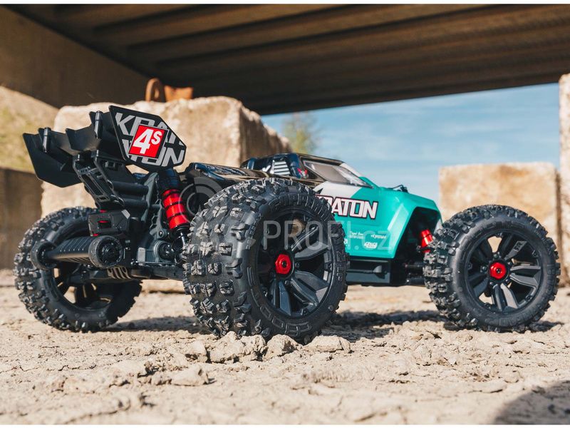 RC auto Arrma Kraton 4S V2 BLX 1:10 4WD RTR, tyrkysová