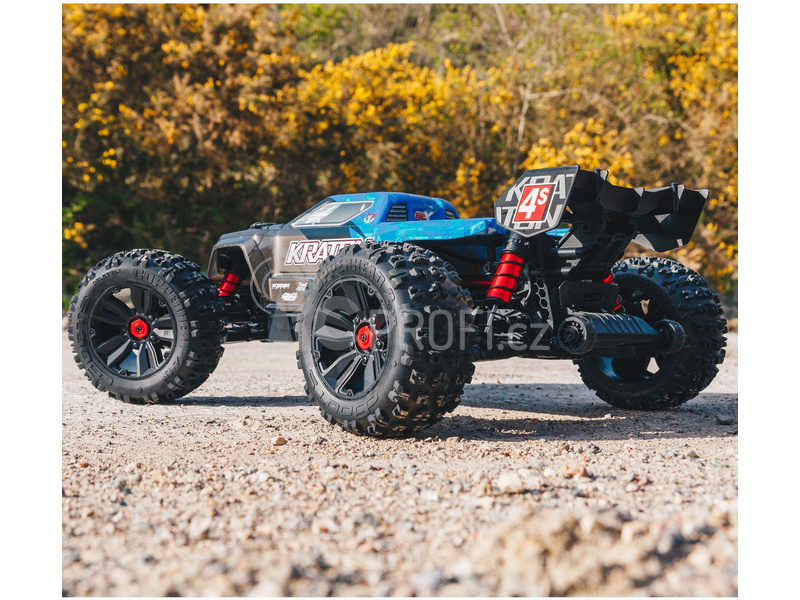 RC auto Arrma Kraton 4S V2 BLX 1:10 4WD RTR, tyrkysová
