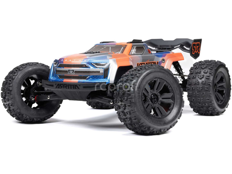 RC auto Arrma Kraton 6S V6 BLX 1:8 4WD RTR, modrá/růžová