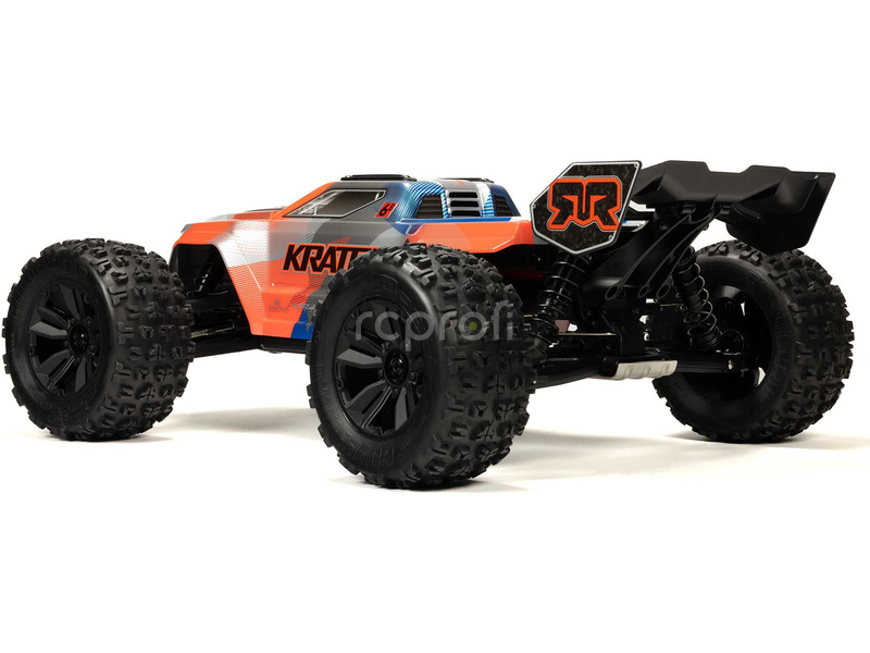 RC auto Arrma Kraton 6S V6 BLX 1:8 4WD RTR, modrá/růžová