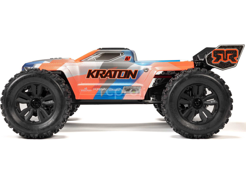 RC auto Arrma Kraton 6S V6 BLX 1:8 4WD RTR, modrá/růžová