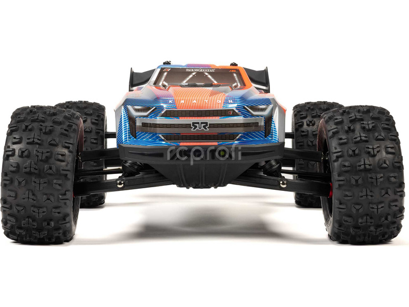 RC auto Arrma Kraton 6S V6 BLX 1:8 4WD RTR, modrá/růžová