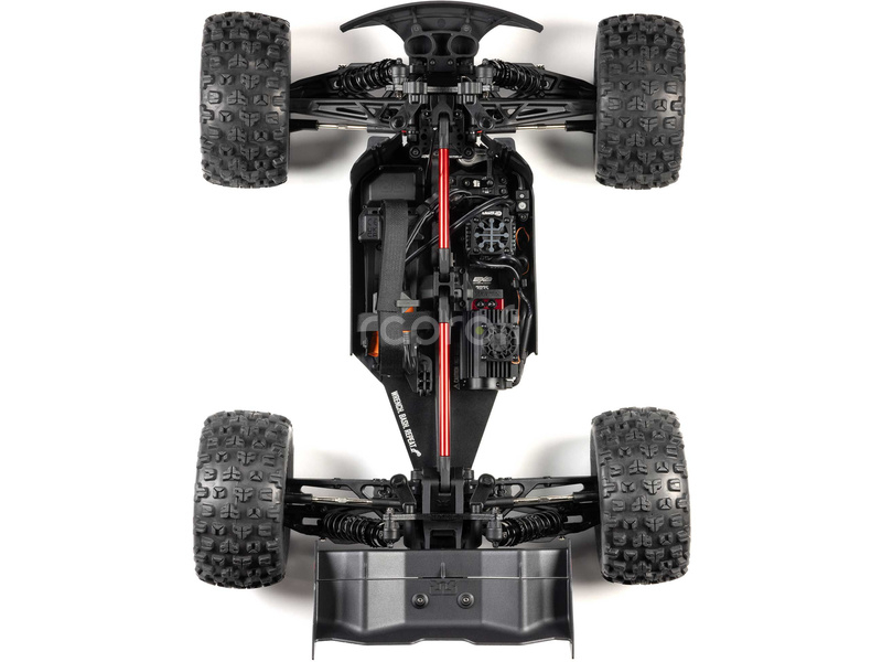 RC auto Arrma Kraton 6S V6 BLX 1:8 4WD RTR, modrá/růžová
