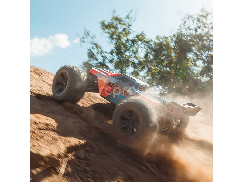 RC auto Arrma Kraton 6S V6 BLX 1:8 4WD RTR, modrá/růžová