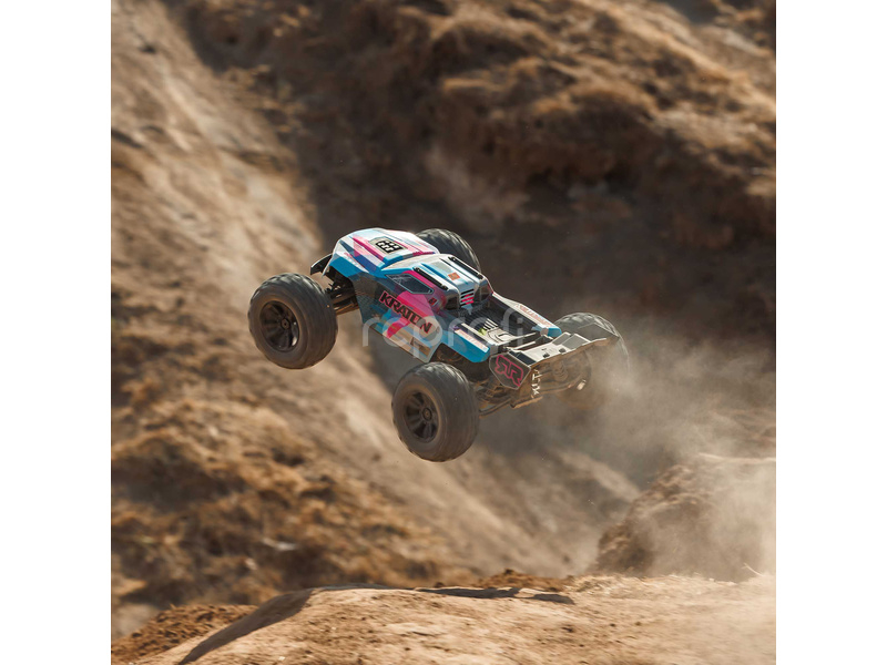 RC auto Arrma Kraton 6S V6 BLX 1:8 4WD RTR, modrá/růžová