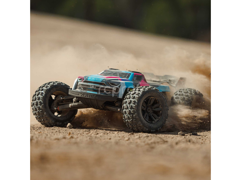 RC auto Arrma Kraton 6S V6 BLX 1:8 4WD RTR, modrá/růžová