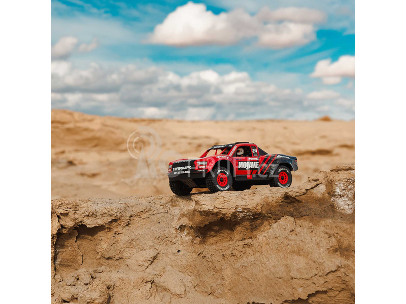 RC auto Arrma Mojave Grom 1:18 4WD RTR, červená