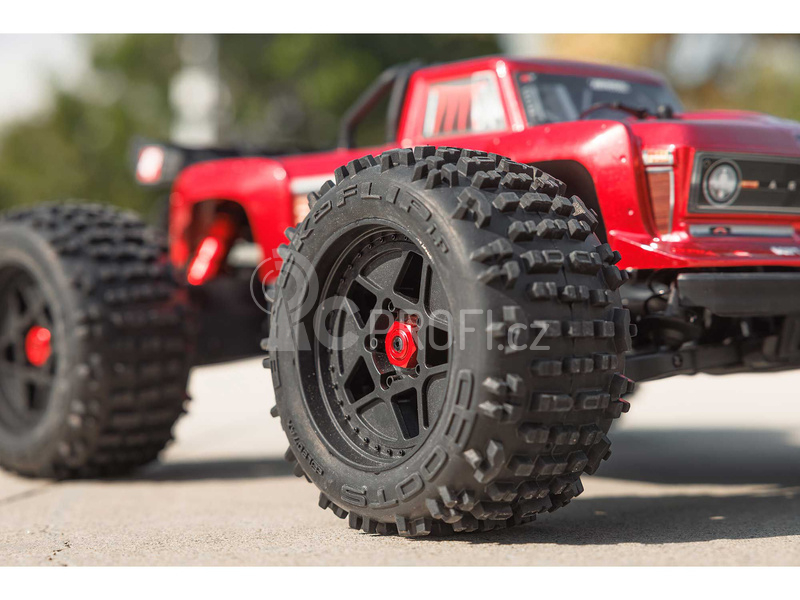 RC auto Arrma Outcast 4S V2 BLX 1:10 4WD RTR, červená