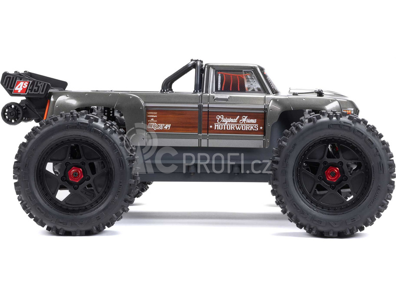 RC auto Arrma Outcast 4S V2 BLX 1:10 4WD RTR, ocelová