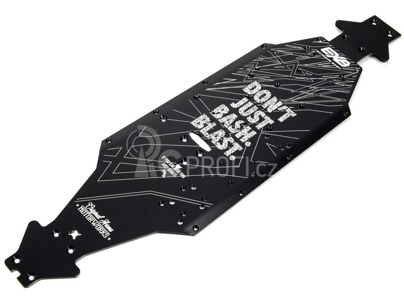 Arrma šasi hliník CNC 7075 T6 XLWB černé