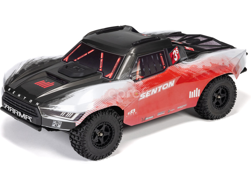 RC auto Arrma Senton 223S BLX 4WD 1:10 RTR DSC, červená