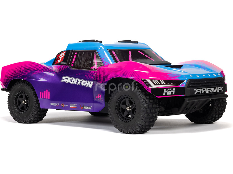 RC auto Arrma Senton 223S BLX 4WD 1:10 RTR DSC, červená