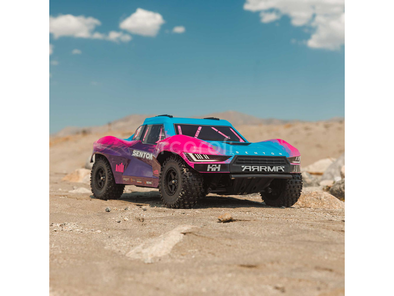 RC auto Arrma Senton 223S BLX 4WD 1:10 RTR DSC, modrá