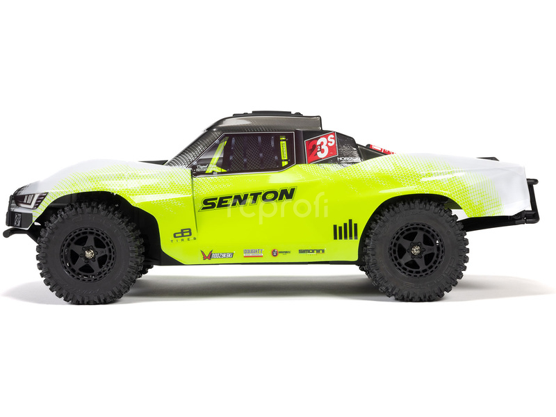 RC auto Arrma Senton 223S BLX 4WD 1:10 RTR DSC, modrá