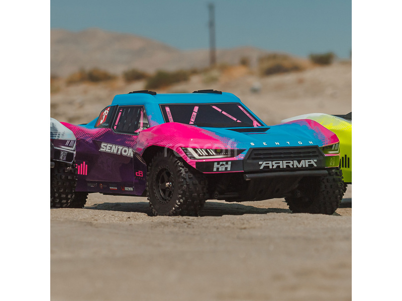 RC auto Arrma Senton 223S BLX 4WD 1:10 RTR DSC, modrá
