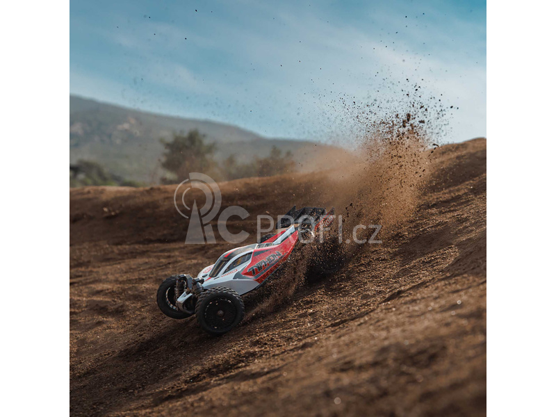 RC auto Arrma Typhon Grom 1:18 4WD Smart RTR, červená