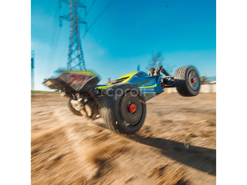 RC auto Arrma Typhon Mega 665 1:8 4WD RTR, modrá