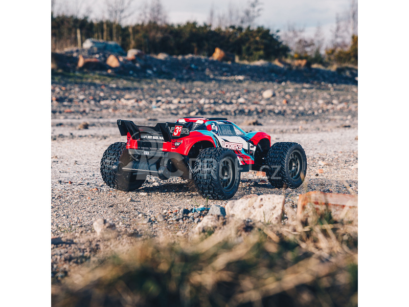 RC auto Arrma Vorteks 3S BLX 1:10 4WD RTR, červená