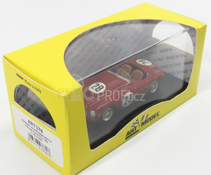 Art-model Ferrari 166 Mm Barchetta N 28 (chassis N 0790) 1:43, červená
