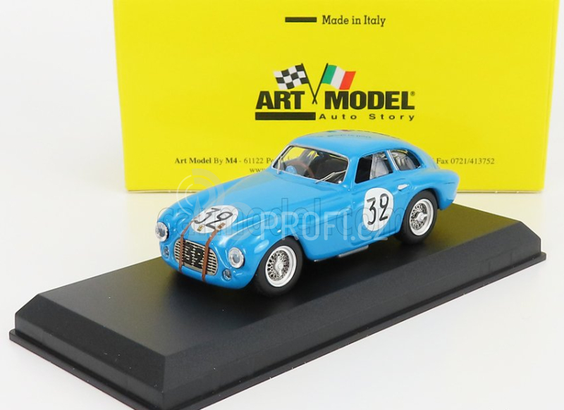 Art-model Ferrari 166mm 2.0l V12 Ch.0032 Team Luigi Chinetti N 32 1:43, modrá