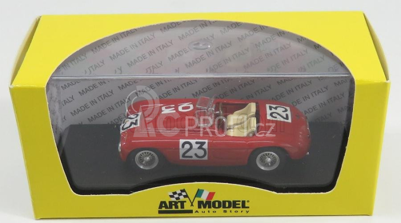 Art-model Ferrari 166mm 2.0l V12 Spider Team J.a.plisson N 23 1:43, červená