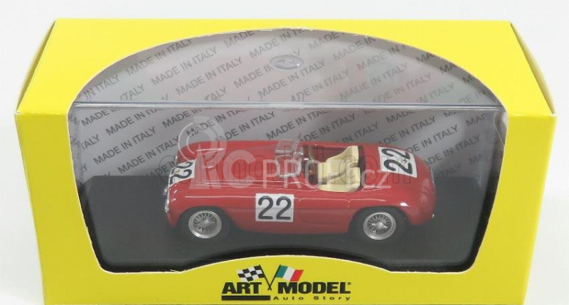 Art-model Ferrari 166mm 2.0l V12 Spider Team Peter Mitchell-thomson N 22 Winner 24h Le Mans 1949 L.chinetti - L.selsdson 1:43 Red