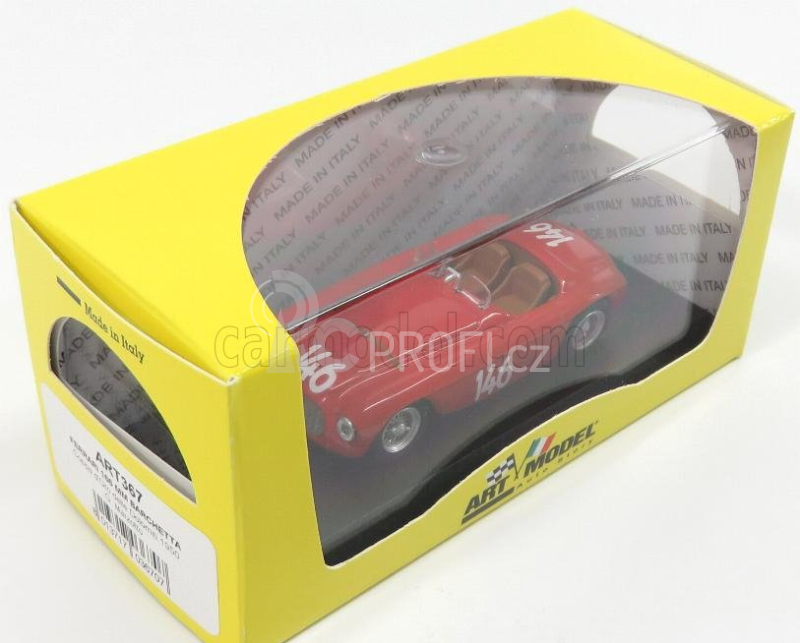 Art-model Ferrari 166mm Barchetta Abarth Spider N 146 Winner Coppa D'oro 1950 G.marzotto 1:43 Red