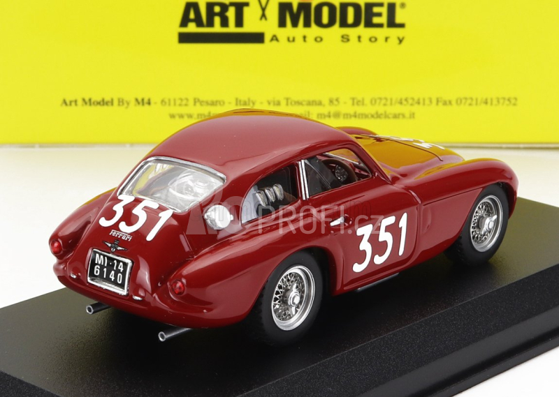 Art-model Ferrari 166mm Berlinetta Touring Sn020i N 351 1:43, červená