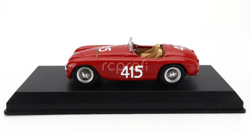 Art-model Ferrari 166mm Spider Barchetta N 415 Giro Di Sicilia 1951 Paolo Marzotto - Marino Marini 1:43 Red