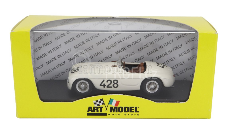 Art-model Ferrari 166mm Spider N 428 Targa Florio 1950 L.musso - A.gaboardi 1:43 Bílá