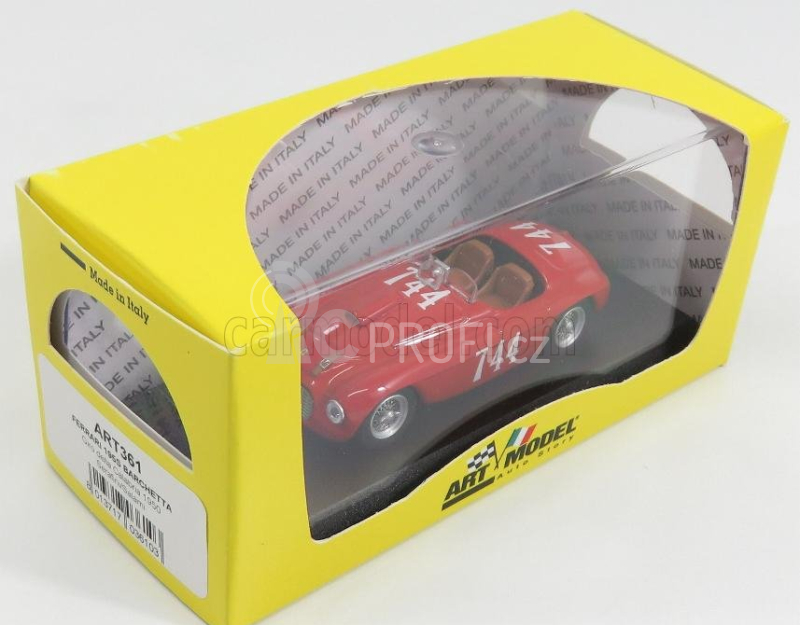 Art-model Ferrari 195s Barchetta Spider Ch.0060 N 744 1:43, červená
