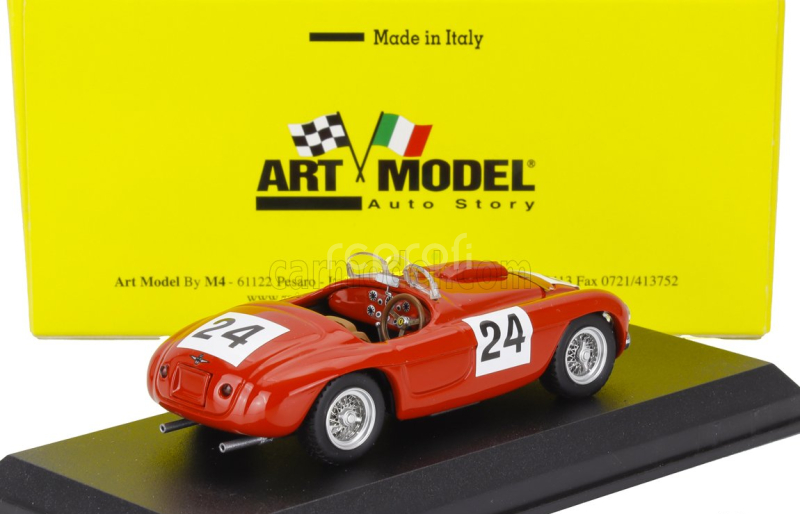 Art-model Ferrari 195s Spider 2.3l V12 Team Luigi Chinetti N 24 24h Le Mans 1950 Luigi Chinetti - Pierre Louis Dreyfus 1:43 Red