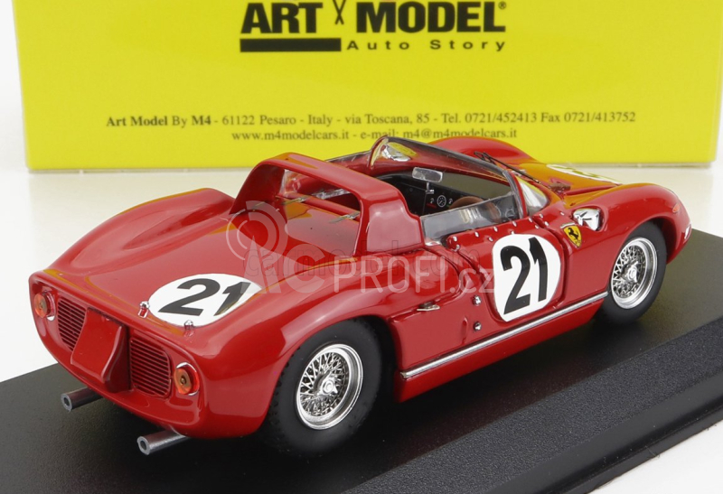 Art-model Ferrari 250p Spider 3.0l V12 Team Ferrari Spa Sefac N 21 1:43, červená
