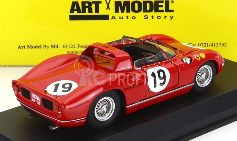 Art-model Ferrari 330p 4.0l V12 Team Sefac Ferrari Spa N 19 1:43, červená