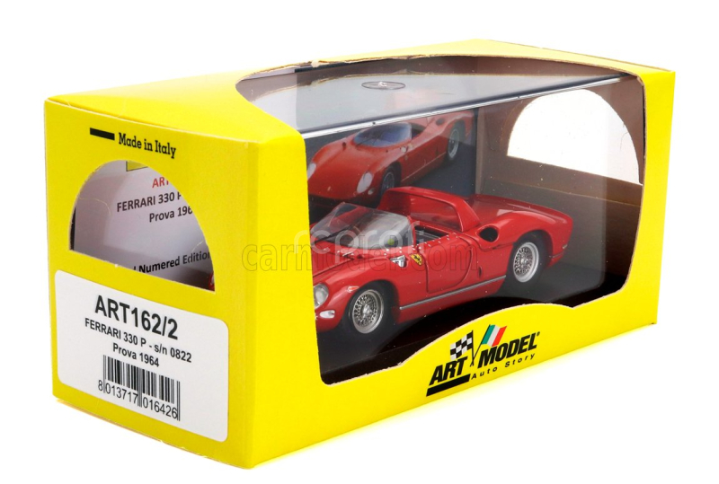 Art-model Ferrari 330p S/n0822 Spider Prova 1964 1:43 Red