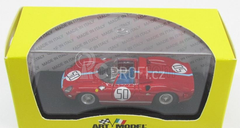 Art-model Ferrari 330p Spider N 50 Winner Monza 1964 L.scarfiotti 1:43 Červená Světle Modrá