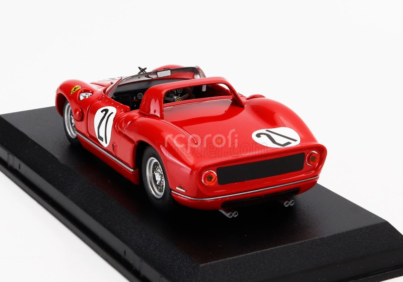 Art-model Ferrari 330p Spider S/n0822 N 21 3rd 12h Sebring 1964 John Surtees - Lorenzo Bandini 1:43 Red