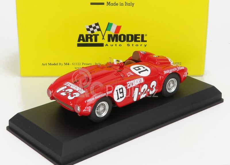 Art-model Ferrari 375 Plus Spider Team Escuadron 1.2.3 N 19 1:43, červená