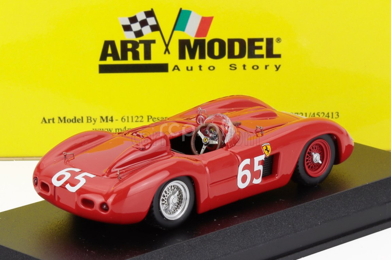 Art-model Ferrari 500tr S/n.0652 N 451 4th Monza Supercortemaggiore Gp 1956 Olivier Gendebien - Alfonso De Portago - 1:43 Red